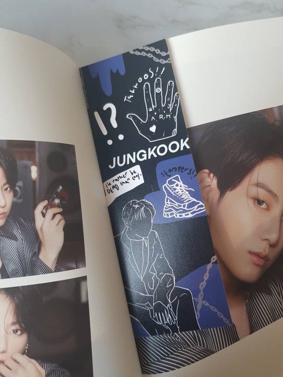 bts jungkook bookmark print jeon jungkook k pop fan wall etsy uk