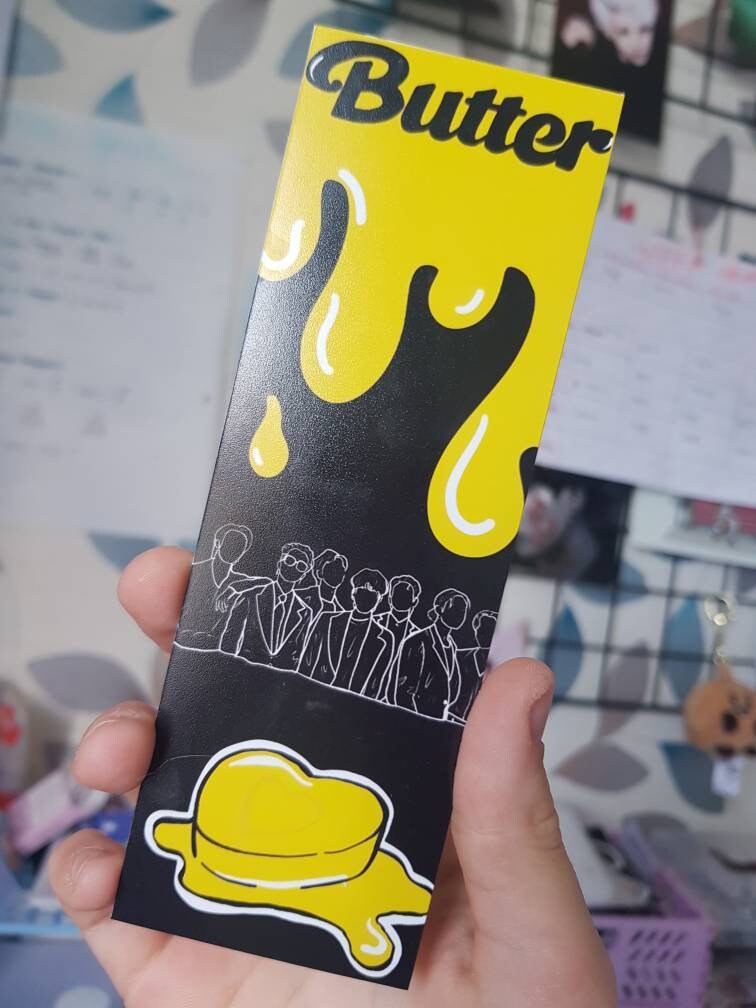 bts butter bookmark btscore aesthetic print postcard fanart etsy