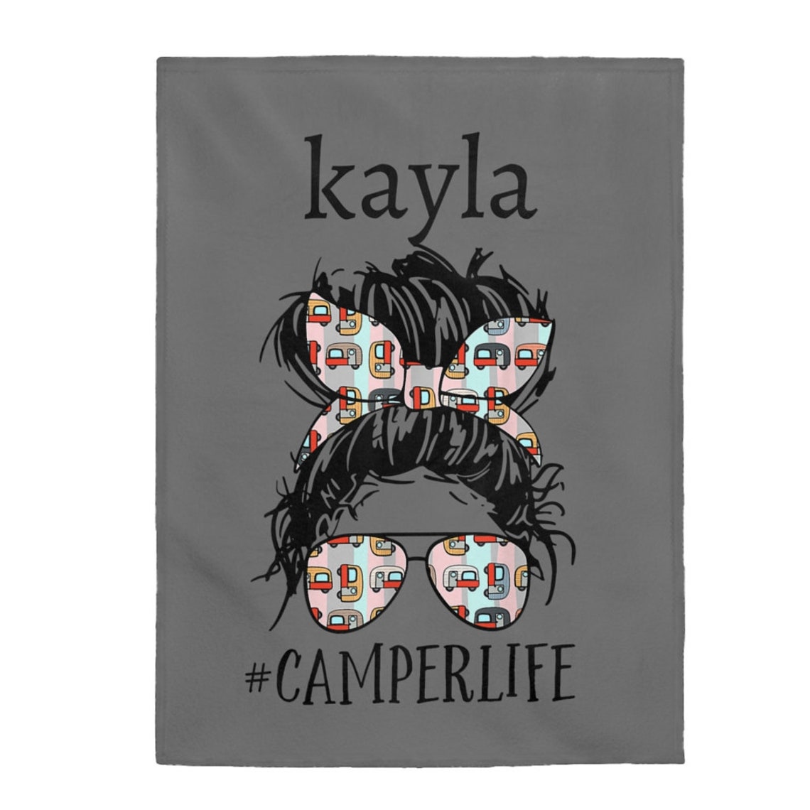 Camp Life Blanket Personalized Camping Blanket Camping Etsy