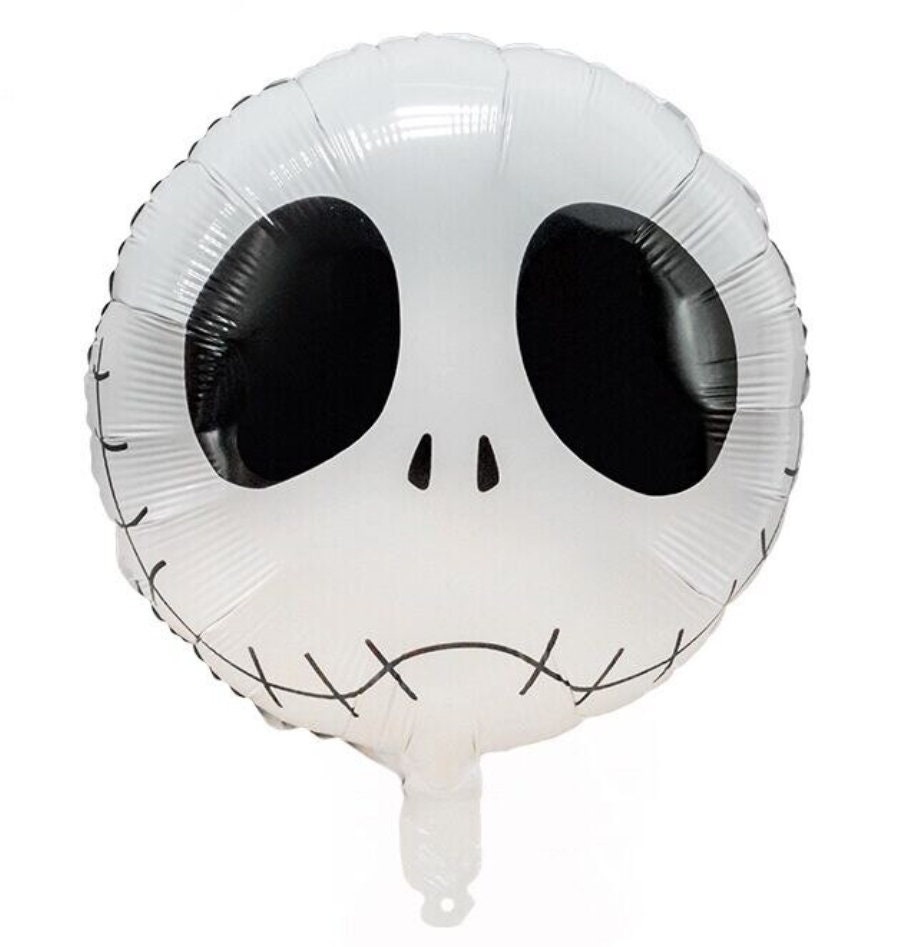 2 globos Jack esqueleto grinning cara y rayas de alfiler con Etsy