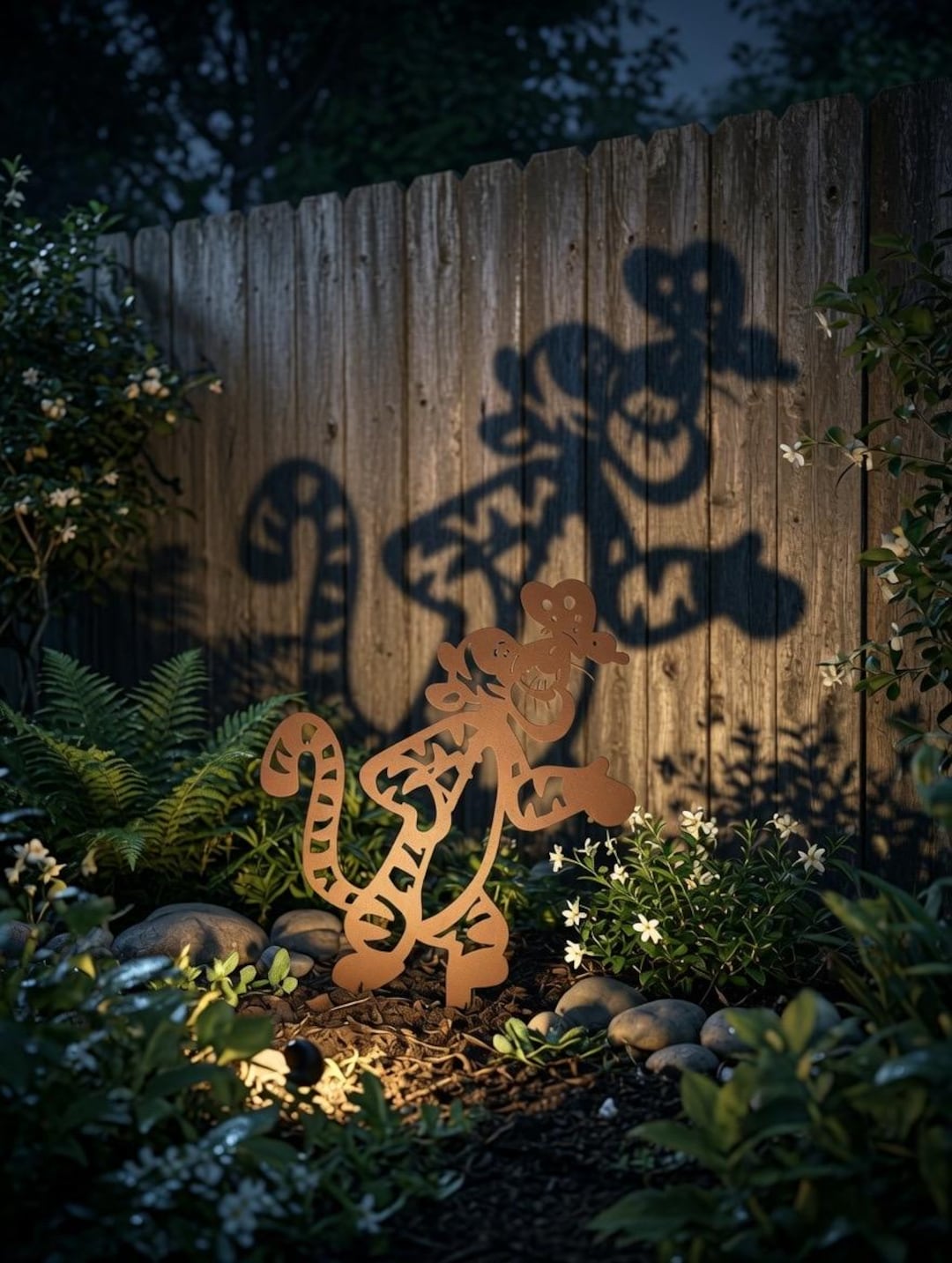 Tigger Shadow Tigger - Pooh and Friends - Metal Garden Decorative Silhouette Shadow ...