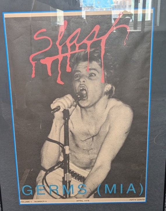 Slash Magazine Poster - Germs Darby Crash Original - Etsy