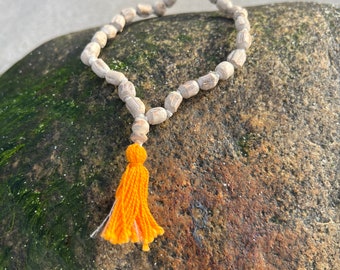 Small 27 Bead Tulsi Jappa Mala w/ Tassel