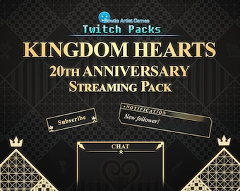 Kingdom Hearts 20th Anniversary Selection | Event Themed Static Twitch Stream Package | Instant Download + PSD