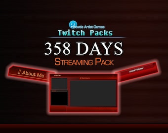 358 Days Pack | Kingdom Hearts Themed Static Twitch Stream Package | Instant Download + PSD