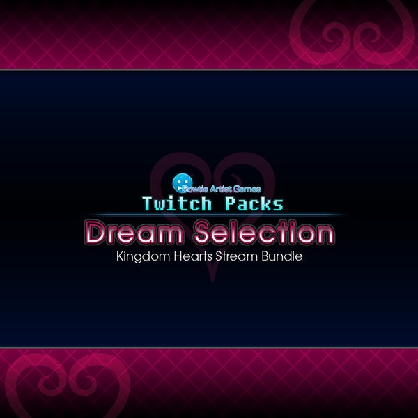 Dream Selection | Kingdom Hearts Menu Themed Static Twitch Stream Package | Instant Download + PSD