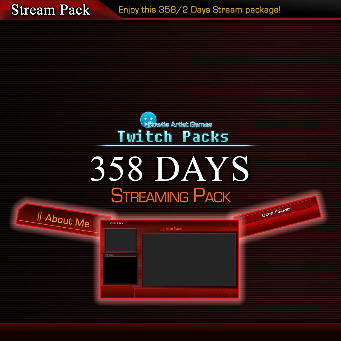 358 Days Pack | Kingdom Hearts Themed Static Twitch Stream Package ...