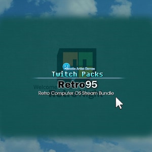 Retro95 Pack | Windows 95/98 Themed Twitch Stream Package | Instant Download + PSD