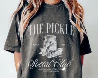 Comfort Colors Pickle T-Shirt, Pickle Lover Shirt, Funny Pickle Gift, Pickles Crewneck for Her, Womens Pickle tshirt, Canning Season t shirt