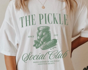 Comfort Colors Pickle T-Shirt, Pickle Lover Shirt, Funny Pickle Gift, Pickles Crewneck for Her, Womens Pickle tshirt, Canning Season t shirt
