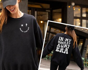 Hockey Aunt Sweatshirt, Funny Aunt Hockey Sweater, Ice Hockey Lover Crewneck, Sports Aunt Shirt, Auntie Birthday Gift from Nephew, Aunt Gift