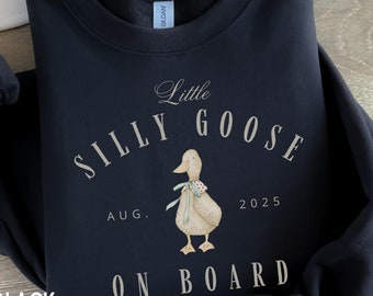 Custom Pregnancy Announcement Shirt Cute Pregnant Sweatshirt Personalized Mom To Be Sweater Funny Baby Reveal Maternity Crewneck for Her