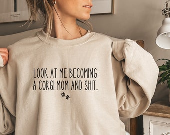 Custom Dog Mom Sweatshirt, Funny Dog Mama Sweater, Personalized Gift for Dog Mom, New Dog Owner Gift, Custom Dog Breed Shirt, New Puppy Gift