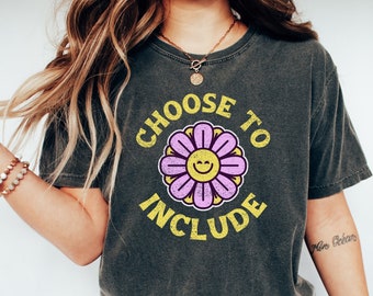 Inclusion Shirt Retro Comfort Colors tshirt Special Education Teacher Shirt Neurodiversity t shirt Autism Mom t-shirt Sped Teacher Team Tee