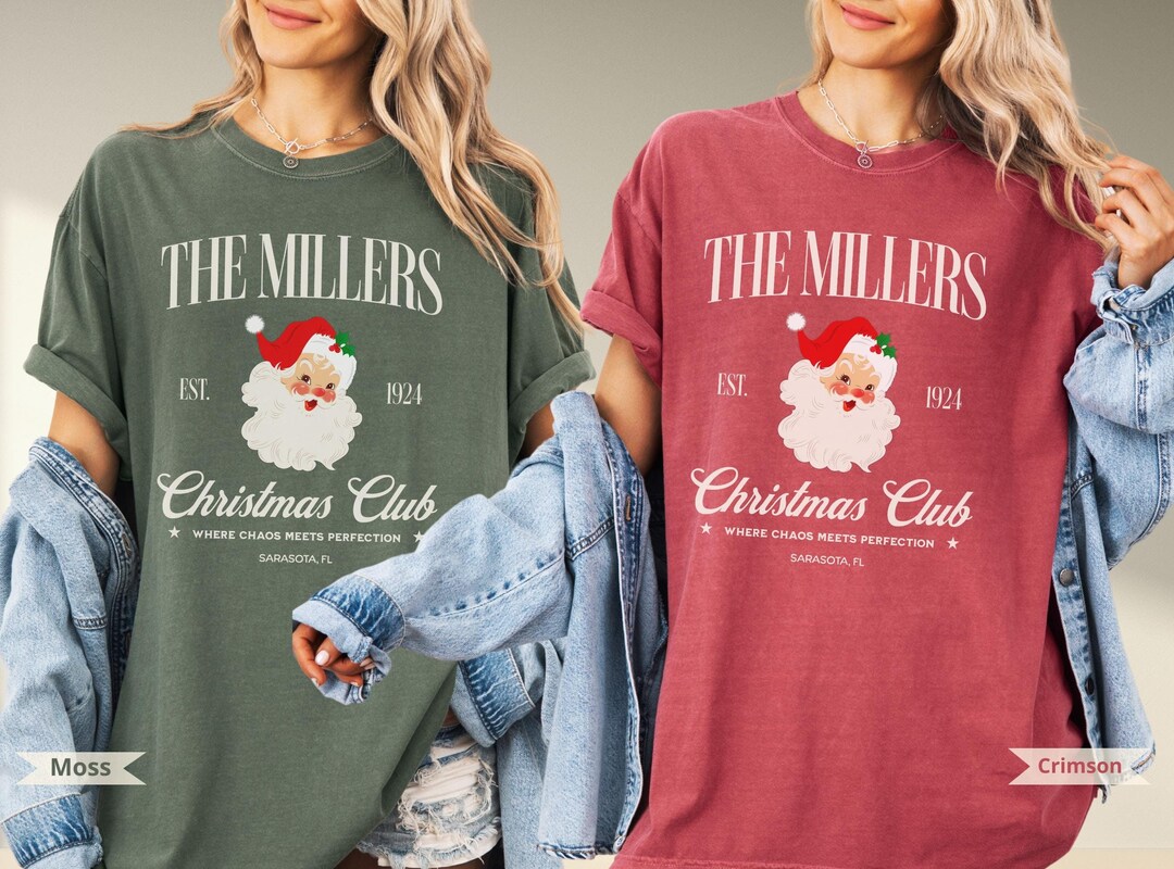 Comfort Colors® Family Christmas Shirts, Personalized Matching Xmas ...