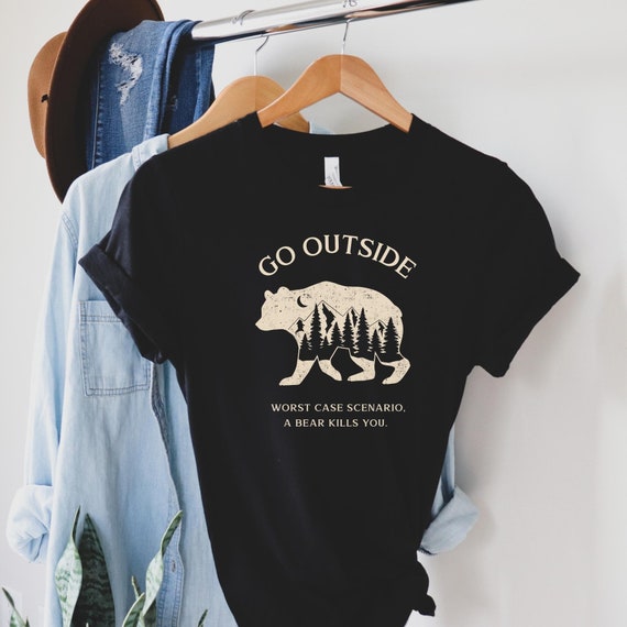 Funny Go Camping Worst Case Scenario A Bear Eats You Tshirt Funny Go Camping Worst Case Scenario A Bear Eats You Tshirt