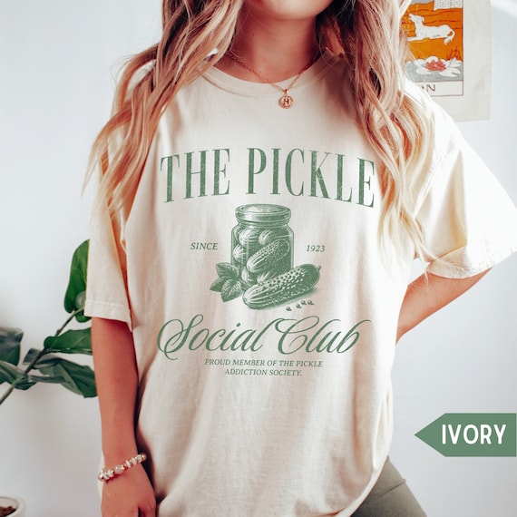 Comfort Colors Pickle T-Shirt, Pickle Lover Shirt, Funny Pickle Gift, Pickles Crewneck for Her, Womens Pickle tshirt, Canning Season t shirt