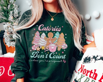Christmas Pregnancy Announcement Shirt, Xmas Pregnant Sweatshirt, Funny Baby Reveal Crewneck, X-mas Maternity Sweater, Cute Expecting Shirt