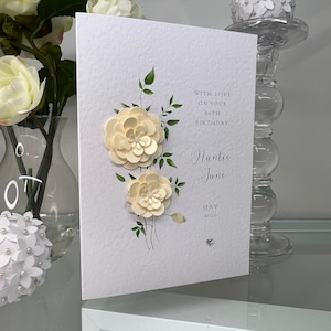 Carte d'anniversaire personnalisée, carte de meilleure amie, carte de fille, 18e, 21e, 30e, 40e, 50e, 60e, 70e, 80e, carte d'anniversaire, carte de femme