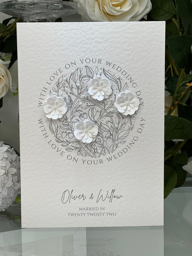 Personalised Wedding Card, Luxury Wedding Card, Special Wedding Card ...