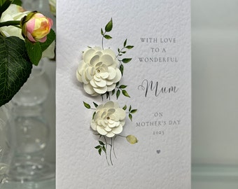 Mother's Day Card, Mothering Sunday Card, Luxury Mother's Day Card, Keepsake Mother's Day Gift, Special Mothers Day Card, Handmade Card, 3d