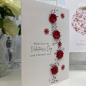 Valentinstagskarte, 3D-Valentinstagskarte, Freund, Freundin, Frau, Ehemann-Valentinstagskarte, Luxuskarte, Erinnerungskarte