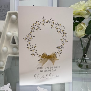 Personalised 3D Wedding Card, Wedding Congratulations Card, Just Married Card, Wedding Card, Card For Bride & Groom, Wedding Day Card