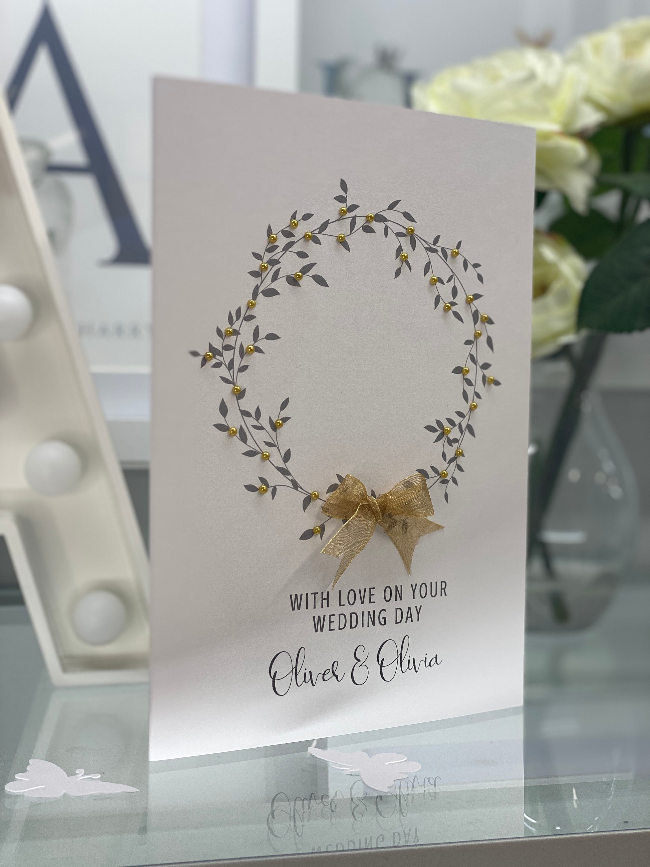 Personalised 3D Wedding Card Wedding Congratulations Card Etsy