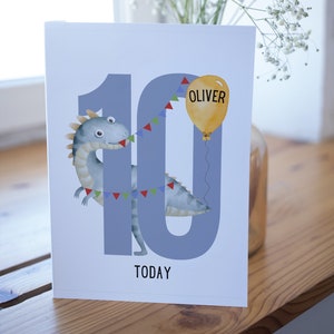 Cartão de dinossauro, 9º personalizado, cartão de aniversário, cartão de 9º aniversário personalizado, cartão de aniversário de dinossauro personalizado para meninos, sobrinho, neto