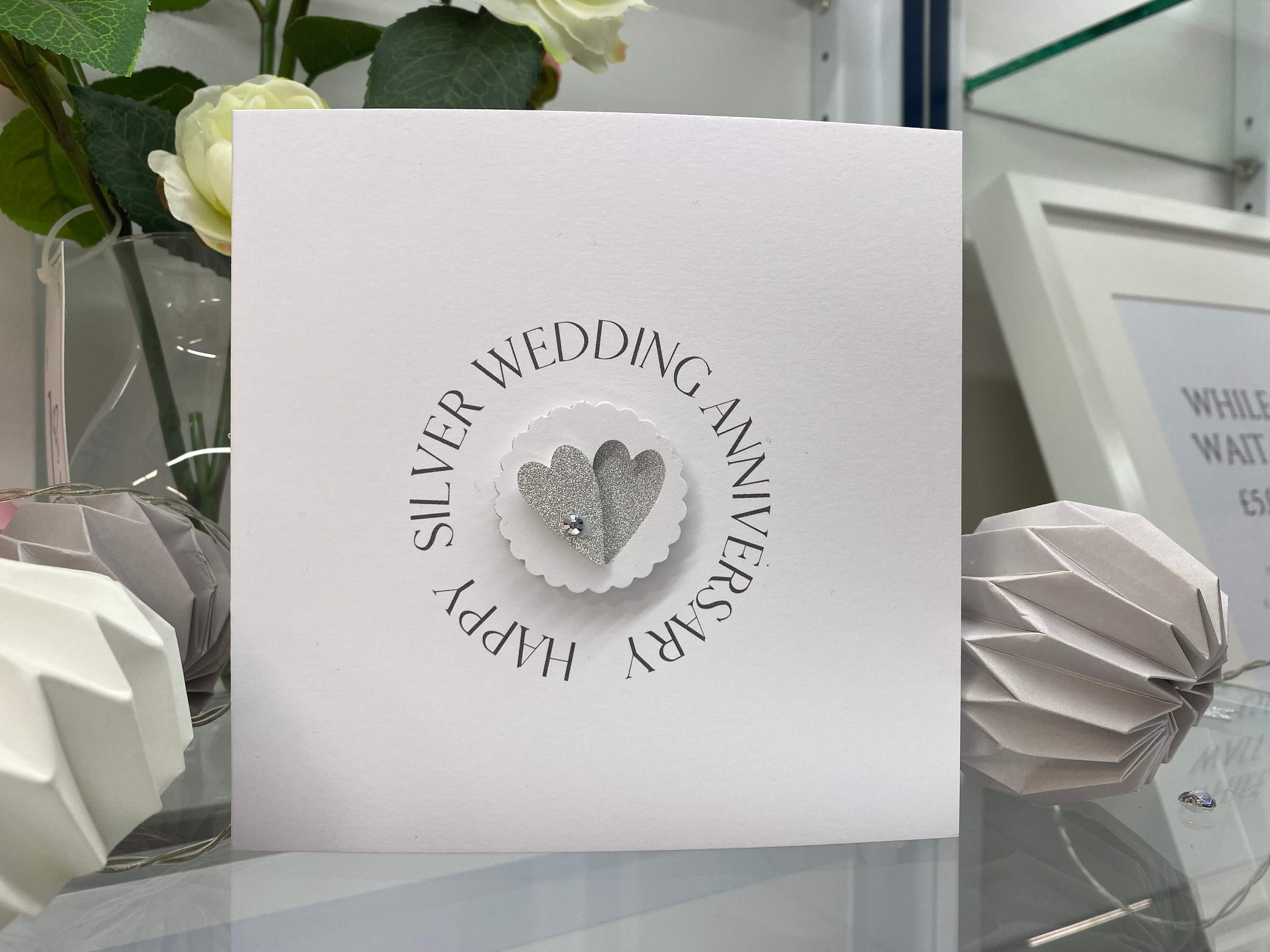 Silber Hochzeit Jahrestagskarte 25. 25 Jahre Jubiläum Etsy