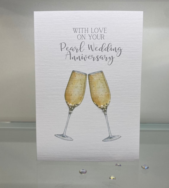 etsy pearl wedding anniversary