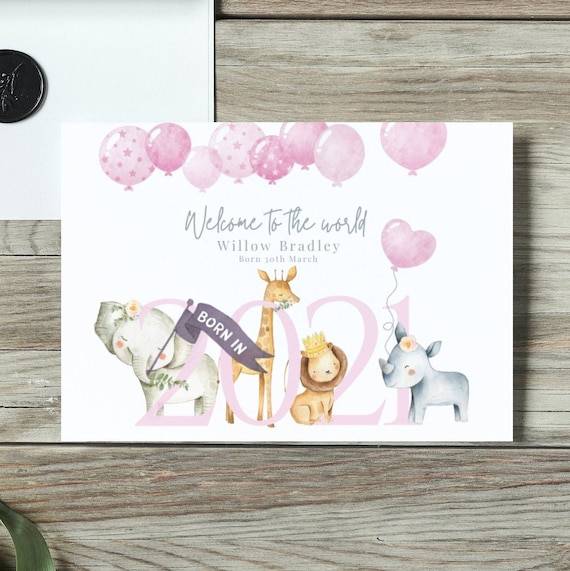 Etsy new cheap baby card