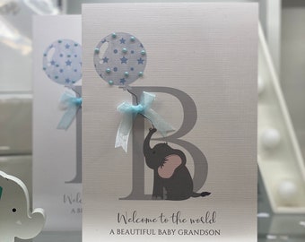 Nieuwe babykaart, babykleinzoonkaart, Keep Sake Card, nieuwe grootouderskaart, nieuw kleinkind, grootouders felicitatiekaart, nieuwe kleinzoon