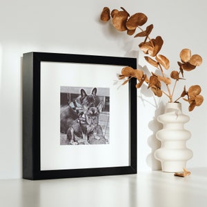 Gepersonaliseerd huisdierportret van foto, aangepaste huisdierafdrukken, hondenliefhebbercadeau, digitale schetsafdruk, potloodschets, kerstcadeau, huisdierkunstafdruk