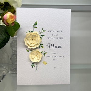 Muttertagskarte, Muttertags-Sonntagskarte, Luxus-Muttertagskarte, Andenken-Muttertagsgeschenk, spezielle Muttertagskarte, handgemachte Karte, 3d