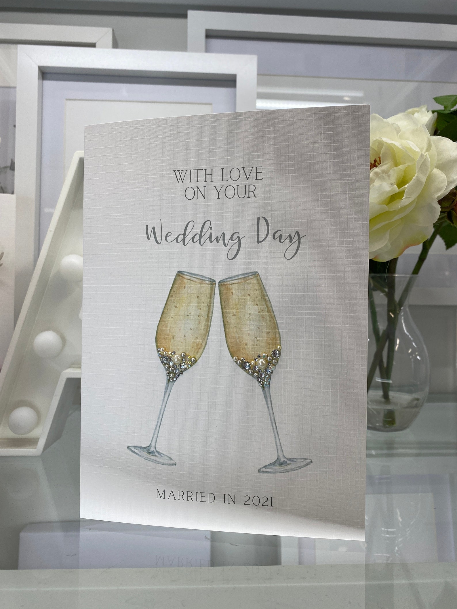 Carte D'anniversaire Pour Un Ami Spécial : Design Champagne, Voeux Fait Main - France