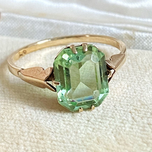 Light Green Ring Etsy