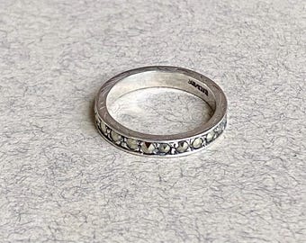 Art Deco Silver Eternity Band  - 1920s/30s - Marcasite