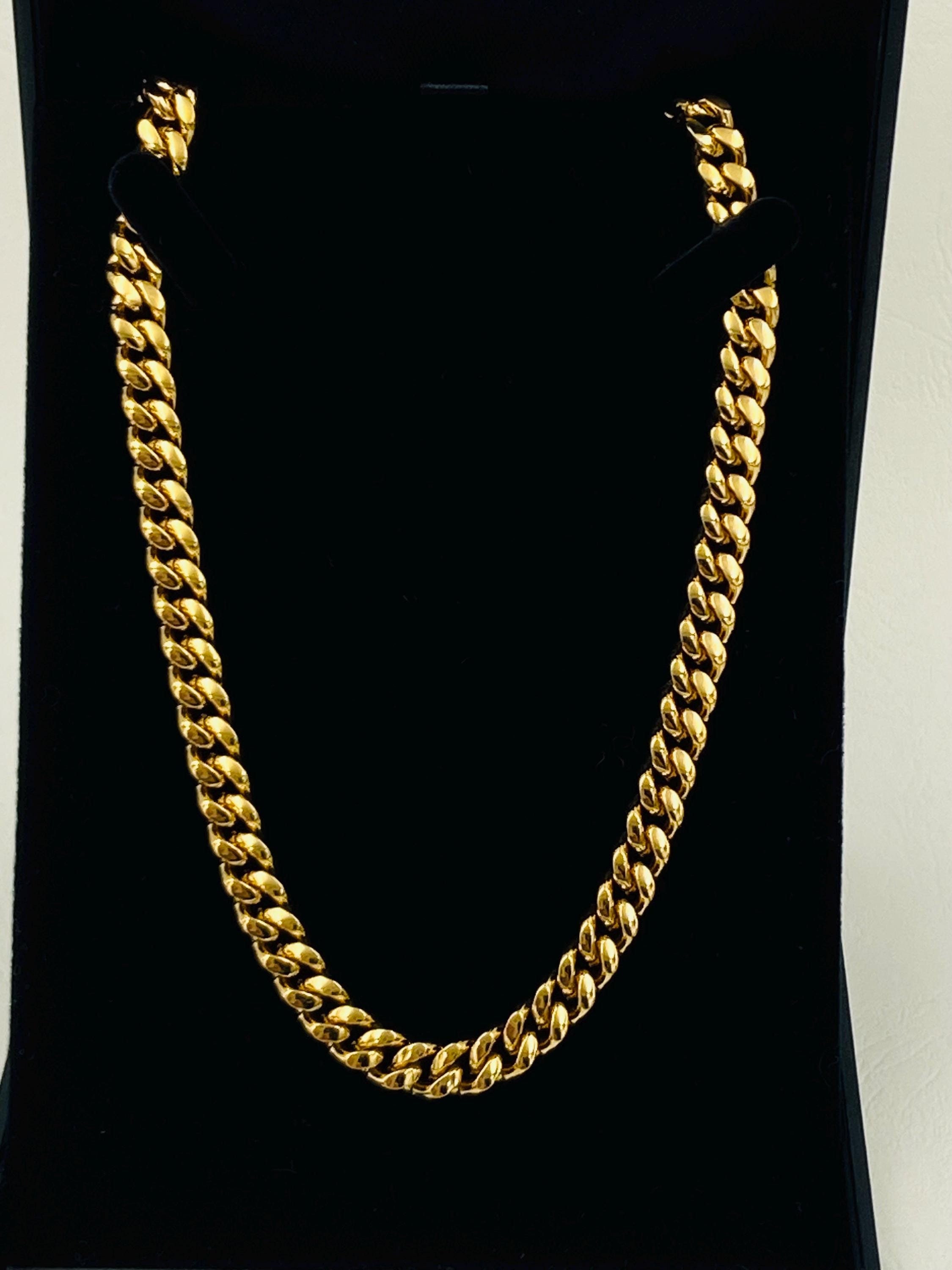 80s/90s MONET Cuban Link Chain - 22 Carat Gold Triple Plated