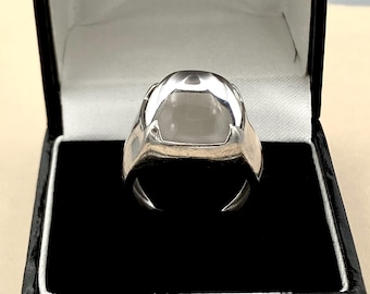 BACCARAT Médicis Dome Ring - Sterling Silver - Brand Size 51 - Clear French Crystal - Designer Statement Ring
