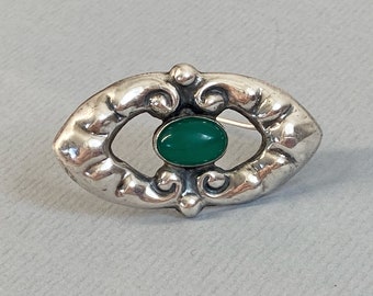 Antique Danish Skonvirke Brooch — E.L. Weimann — 830 Silver