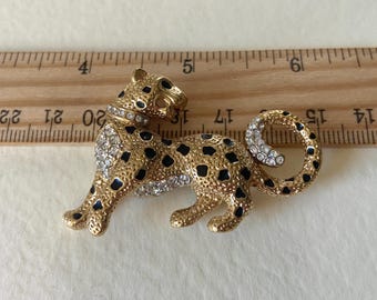  leopard⭐︎様ヴィンテージアクセサリーおまとめ2点 Vintage Attwood & Sawyer Big Cat Brooch - 22ct Gold Plated Leopard
