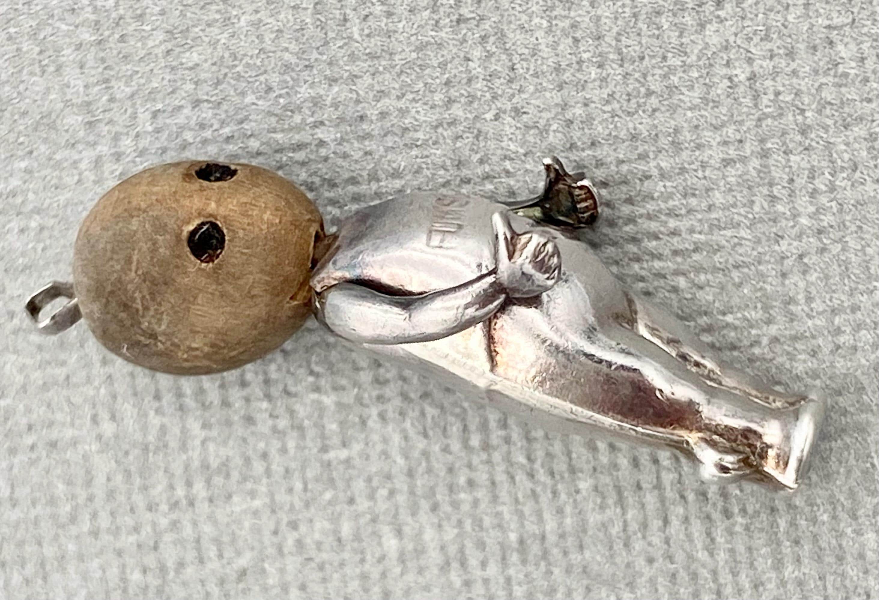 WWI 1914 Antique Fumsup Touch Wud Pendant Lucky Charm