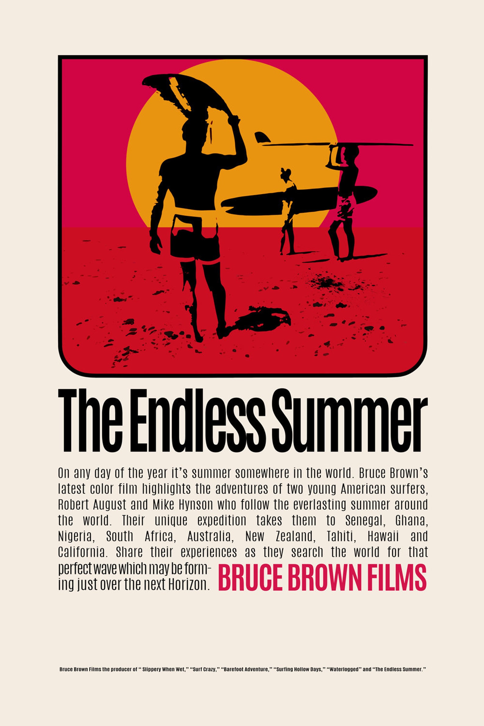 The Endless Summer Original Movie Poster Digital Download Etsy