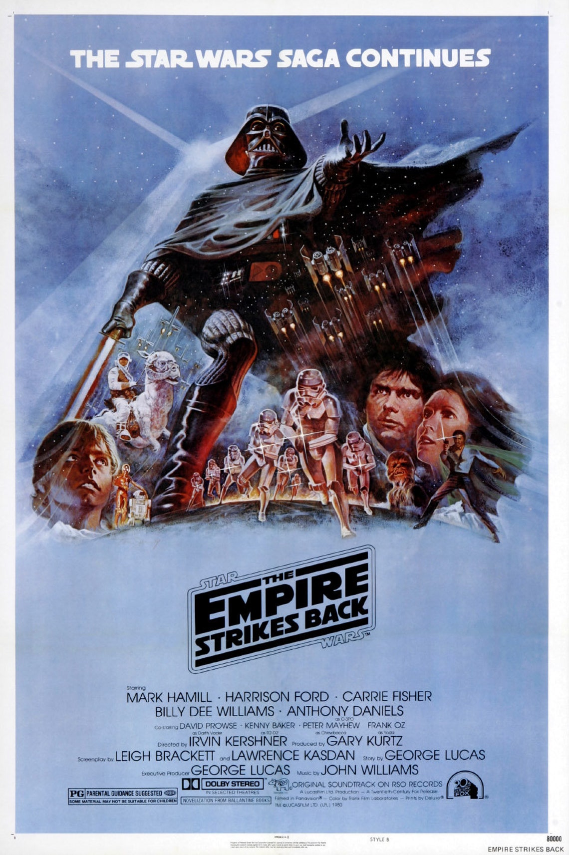 The Empire Strike Back Movie Poster Digital Download Space - Etsy
