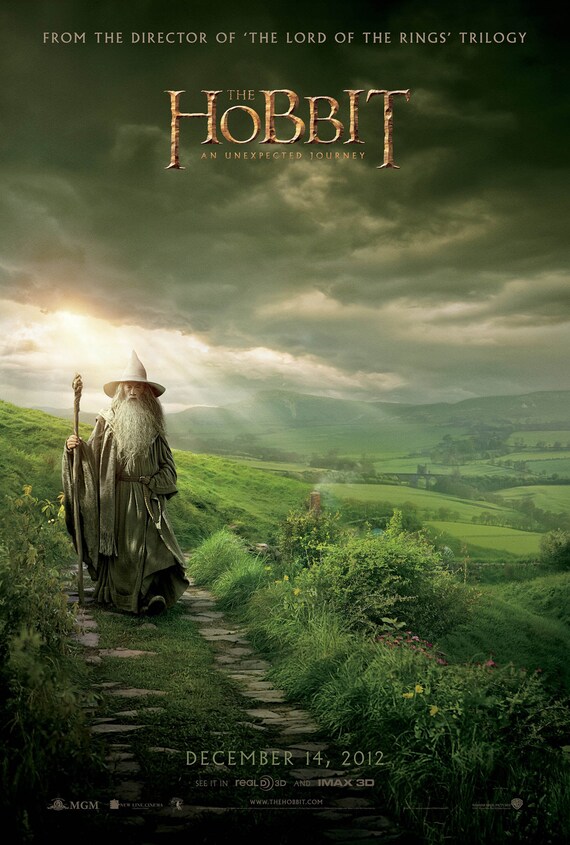 The Hobbit Movie Poster Digital Download Adventure and - Etsy