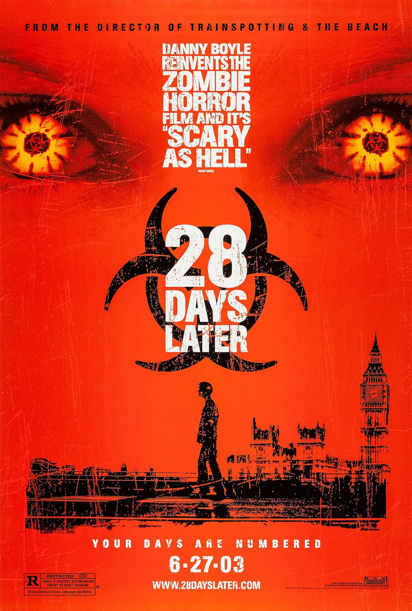 28 Days Later Movie Digital Download Poster Horror Scifi Etsy