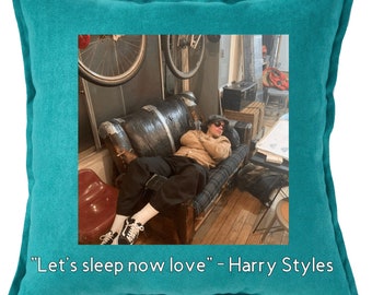 Harry Styles Pillow jw Block Patchwork Hand-knitted Multi Color Gift for him her Custom Pillow Valentines Gift