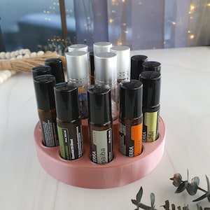 Wooden Essential Oil Storage Box Holds 40 Bottles, Holds Tall 5ml, 10ml,  15ml, Roller Bottles 