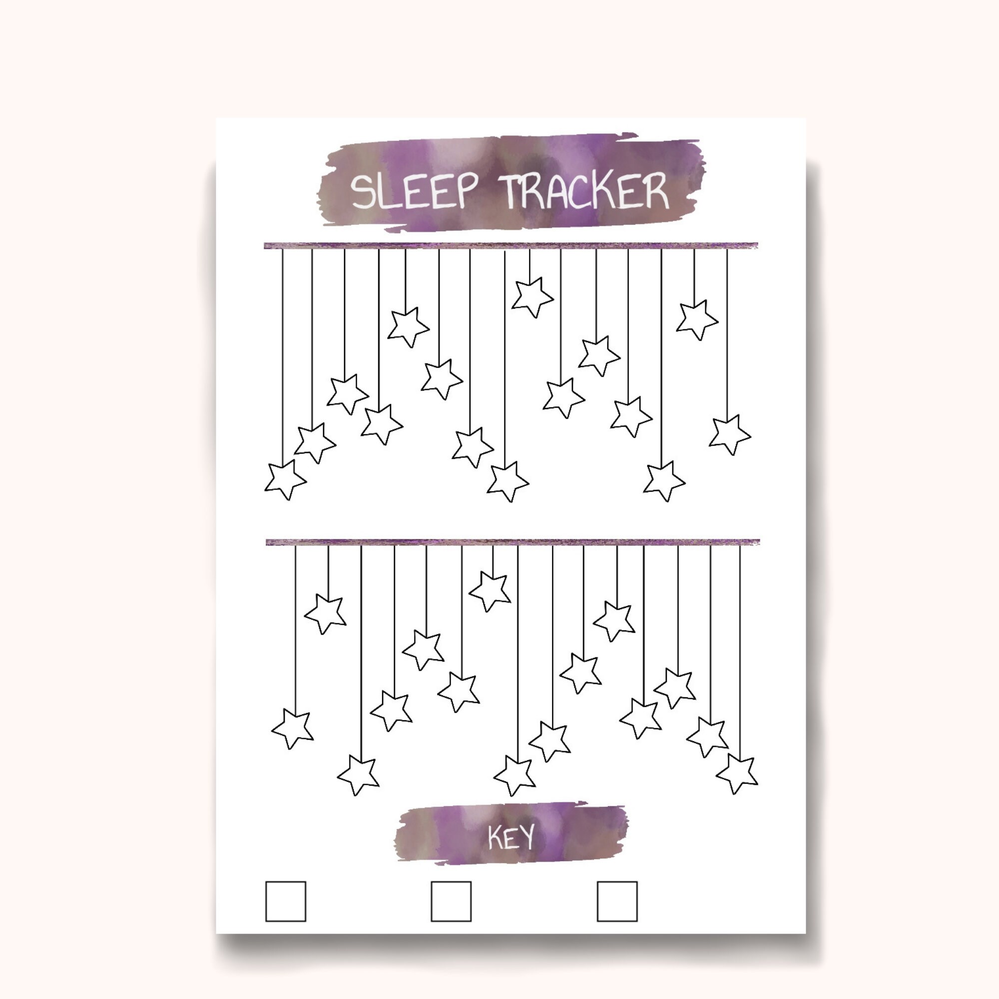 Sleep Journal Printable, Sleep Log Diary, Sleep Tracker Printable for ...